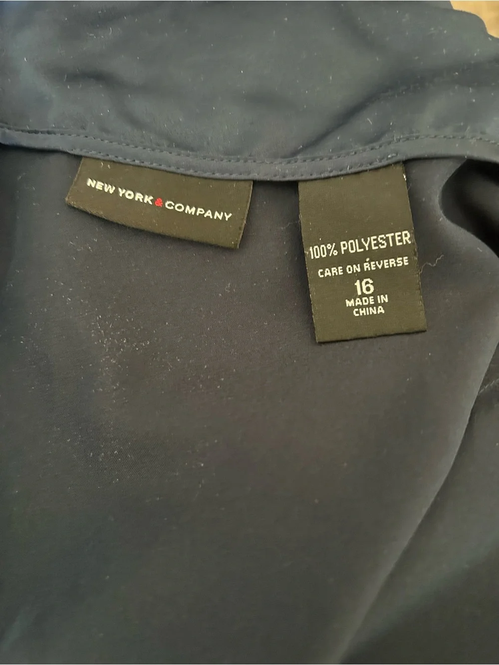 New York & Company Navy A-Line Skirt